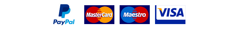 Akceptujeme tyto platební zprostředkovatele: Paypal, Discover, Diners Club International, MasterCard, VISA