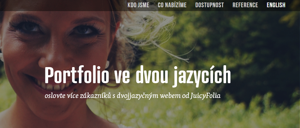 Založte si s JuicyFoliem portfolio ve dvou jazycích